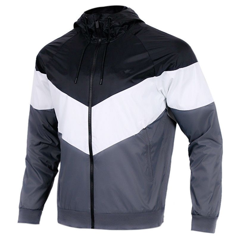 mens tracksuit estilo Hombres Mujeres Deportes cazadora chaquetas 3 colores remiendo Contrato chaqueta impermeable cremalleras