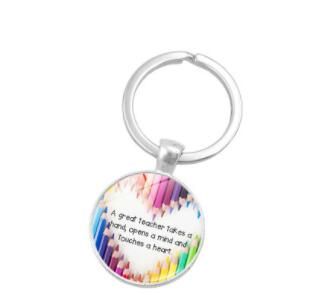 Dhl Quote Great Teacher Take A Hand Thank You Glass Cabochon