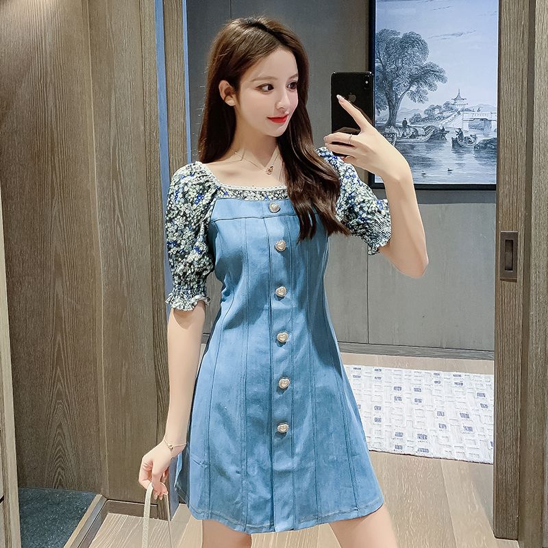 jean dress new look