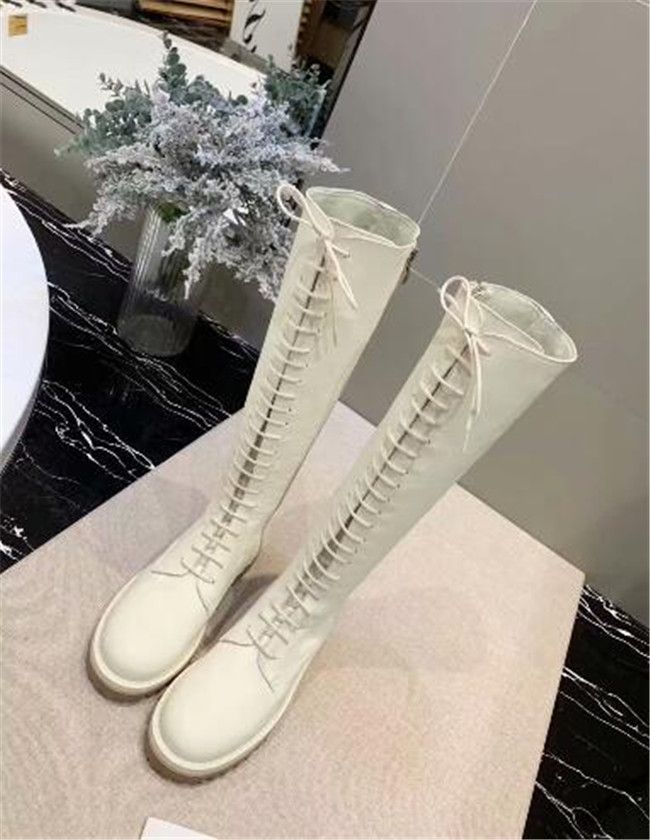 botas blancas mujer