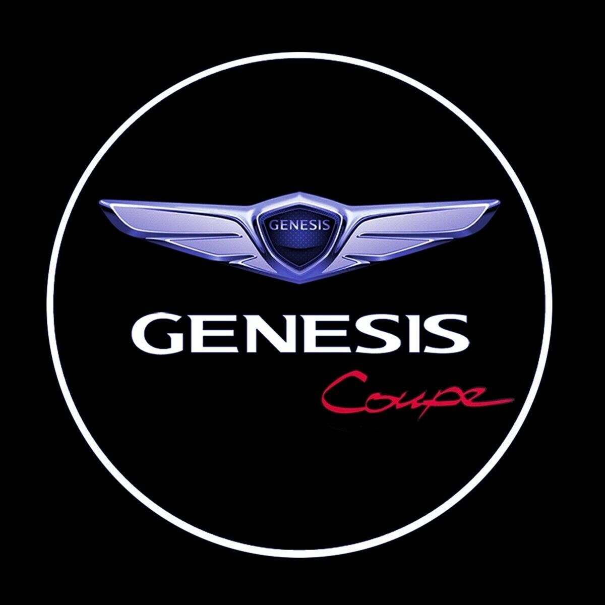2x GENESIS Wings Ghost Shadow Car Door LED Projector Lights for Genesis Coupe 2x GENESIS Wings Ghost Shadow Car Door LED Projector Lights for Genesis Coupe