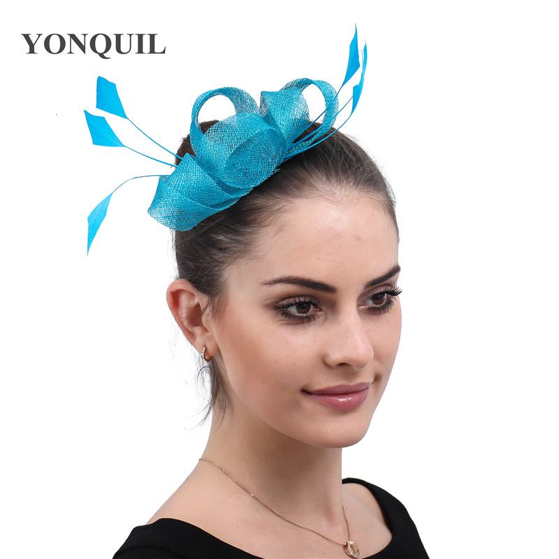 Party Tea Turquoise Sinamay Wedding 