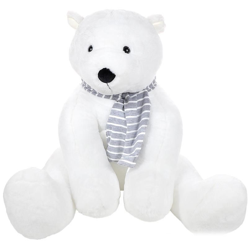 big polar bear stuffed animal