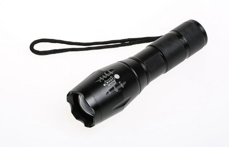 UltraFire Cree linterna LED 2000 lúmenes zoom de gran alcance táctico impermeable XML LED antorcha lámpara de camping linternas de DHL