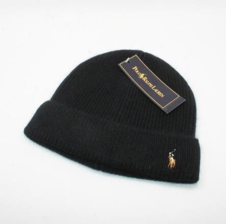 womens black bobble beanie