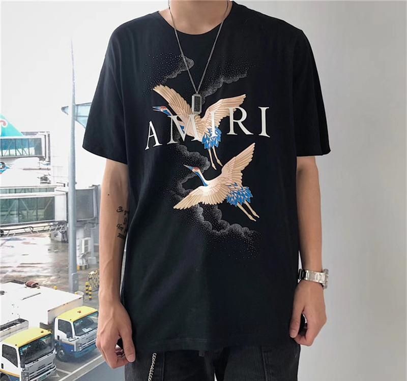 Acquistare AMIRI T Shirt Estate Gru Designer T Shirt Diritto Del Fuoco Gru  Bianca Moda Donna Black Men Tees Cotton Eroe Uomo CheapXXLstuss Economico |  Consegna Veloce E Qualità | It.Dhgate