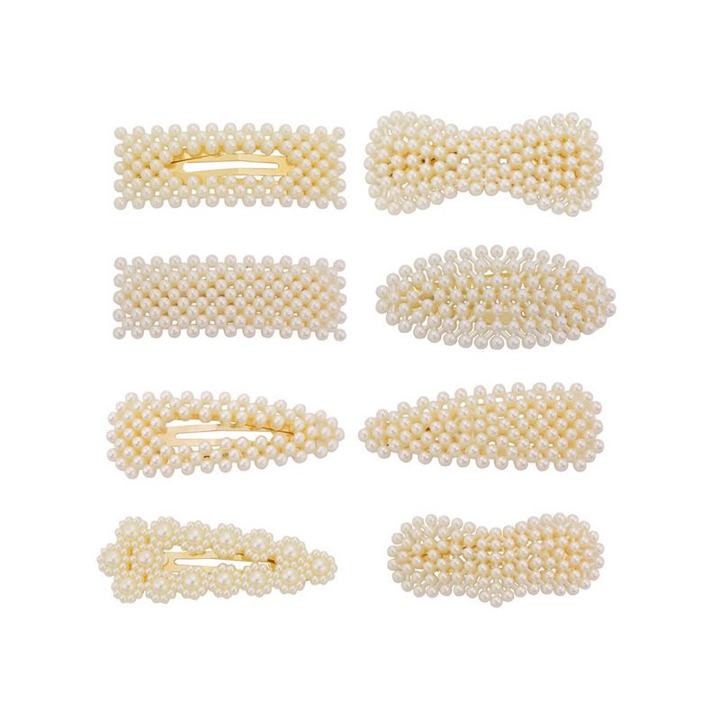 white pearl hair accessories