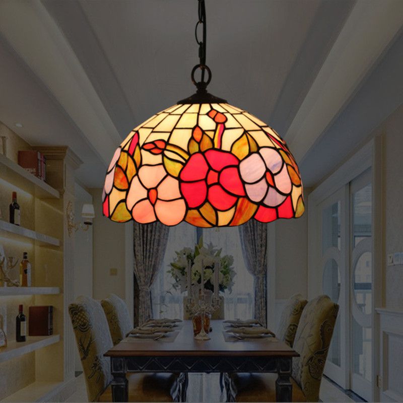 Bulk 12 Inch Retro Pendant Light Fixtures Stained Glass Flowers Hanging Lamps European Creative Home Deco Living Room Kitchen Lights From Lamp 101 78 Dhgate Com Bulk 12 Inch Retro Pendant Light, Retro Pendant Lighting Fixtures