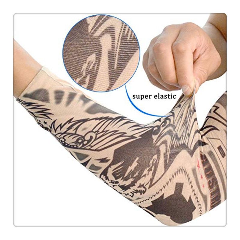 Hot Tattoo Apparel 6Pcs Temporary Fake Slip On Tattoo Arm Sleeves Kit New Fashion Sunscreen Arm Sleeves to Cover Tattoos Hot Tattoo Apparel 6Pcs Temporary Fake Slip On Tattoo Arm Sleeves Kit New Fashion Sunscreen Arm Sleeves to Cover Tattoos