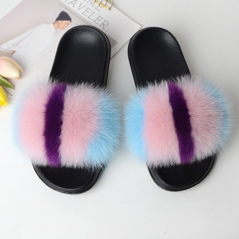 fluffy flip flops