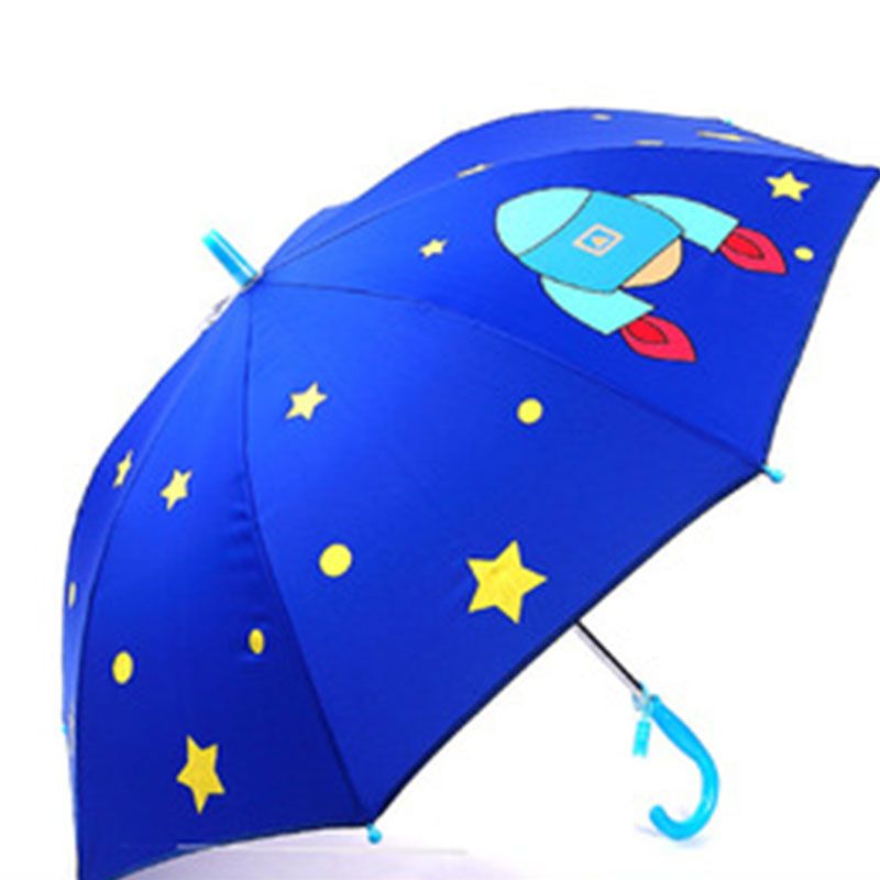 Cartoon Automático Infantil Creativo Lindo Plegable Transparente Paraguas Recto Paraguas Recto 57
