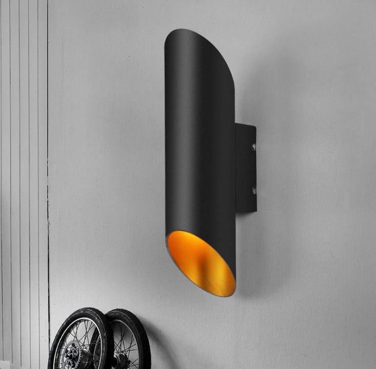 satin al duvar aplik aluminyum duvar lambasi siyah kapi salon sundurma iskandinav modern llfa aydinlatma isigi boru duvari tasarimi minimalist