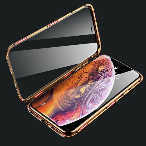 bumper protección magnética funda protectora metal para iPhone X/iPhone XS 360 ° lujo magnetic 