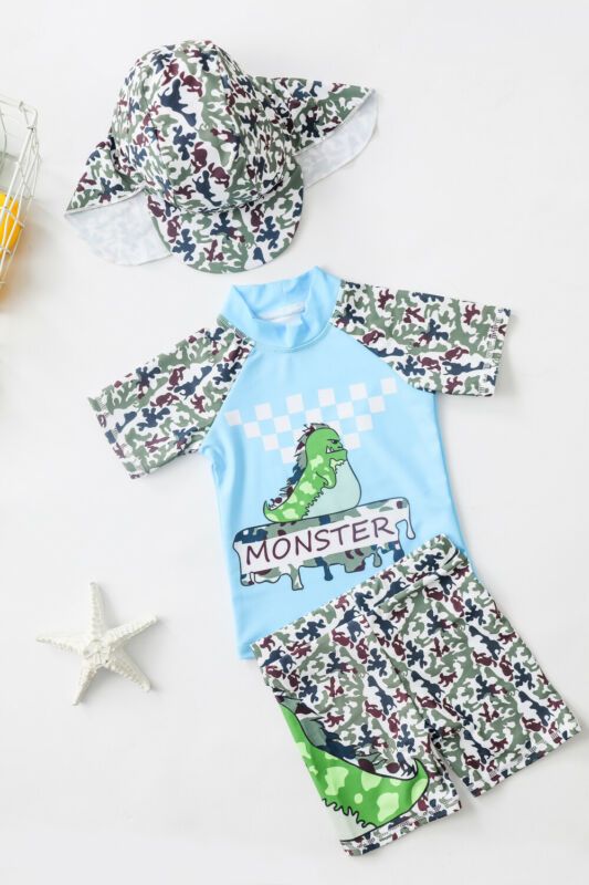 boys dinosaur swimsuit