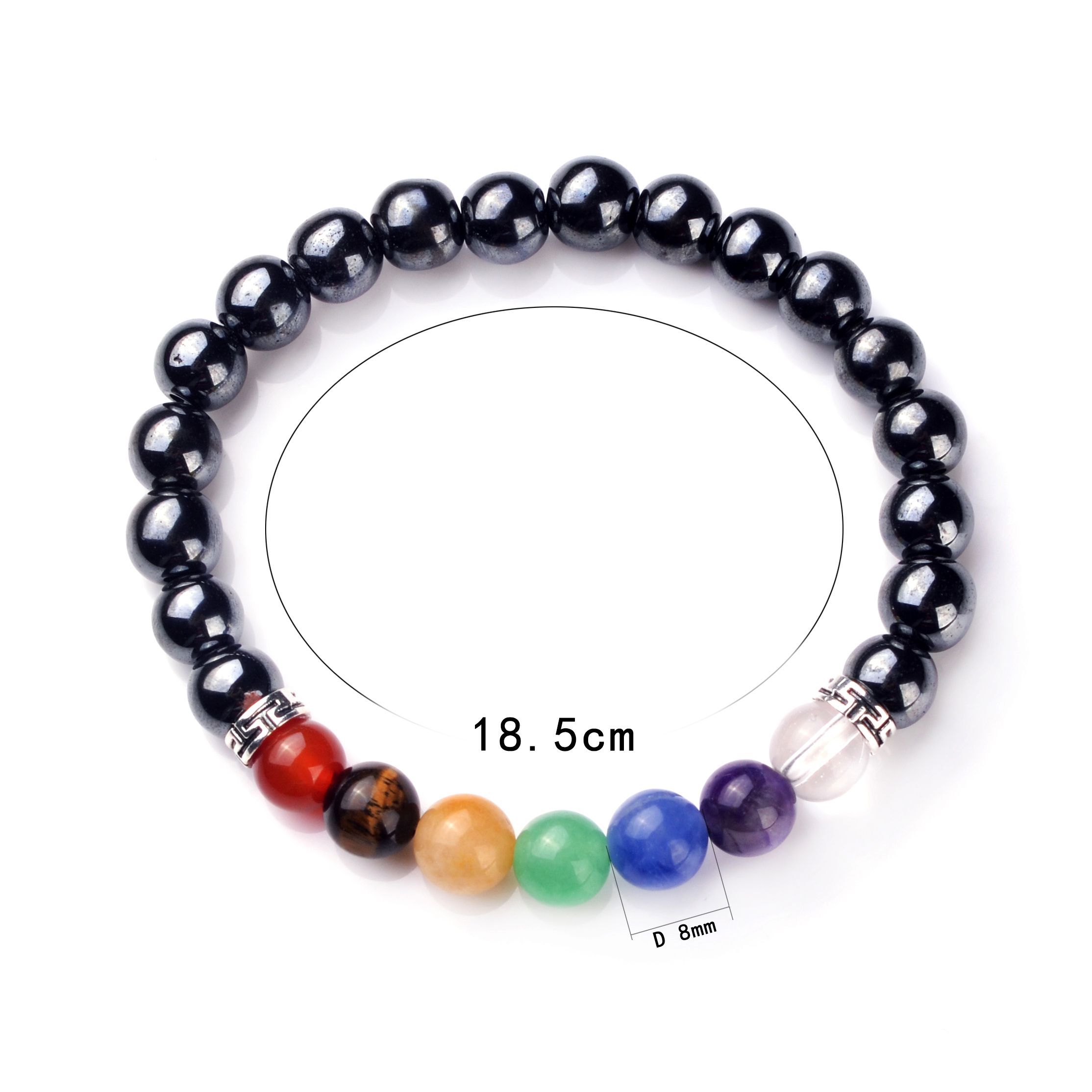 7 Chakras Women Men Stress Relief Yoga Beads Aromatherapy Essential Bracelets