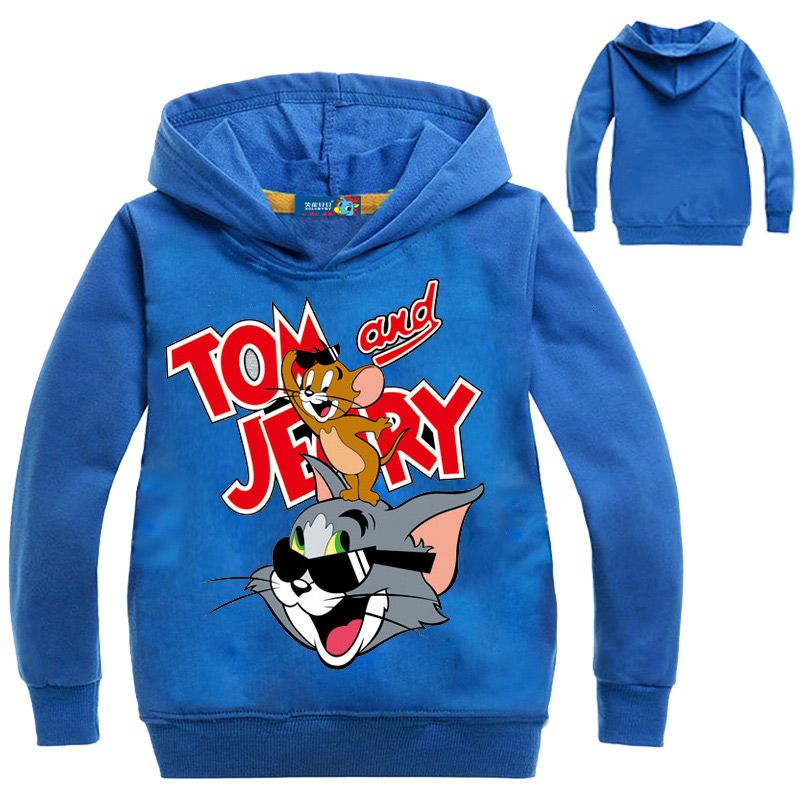 Boys Girls Tom and Jerry Kids Spring Fall T-shirt Long Sleeve Casual Costumes