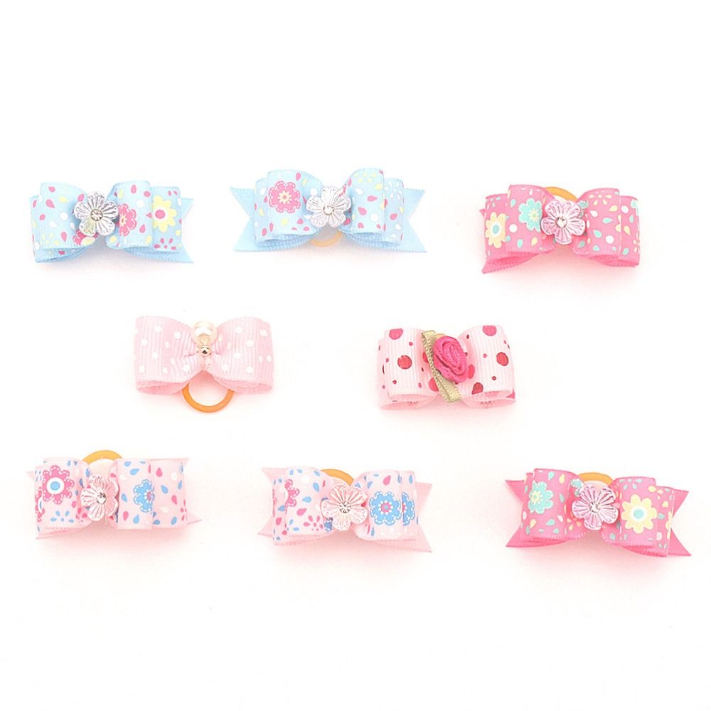 dog hair clips bows