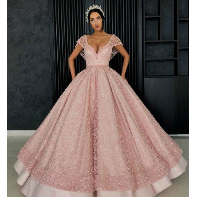 vestido de 15 anos nude