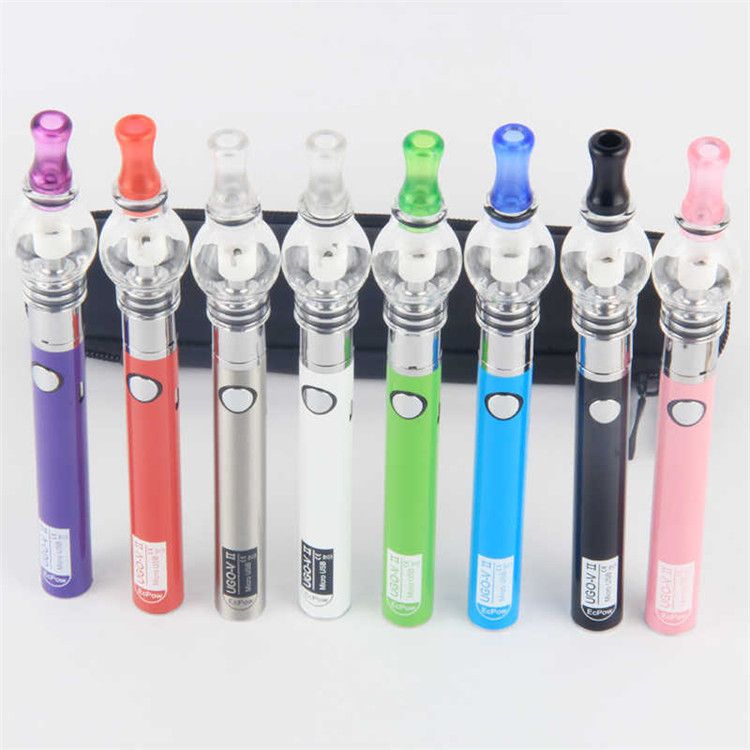Glass Globe Wax Dome Bulb Vaporizer Pen Starter Kit Micro USB Pass