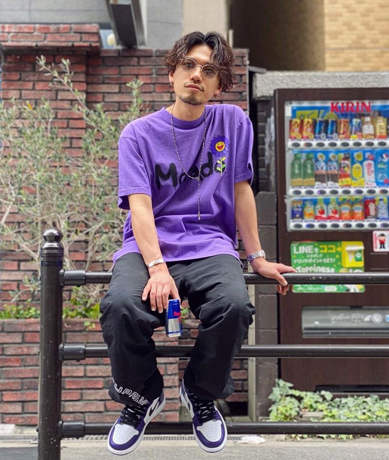 J Balvin Takashi Murakami Blanco Spray Paint Tee Harajuku Fashion