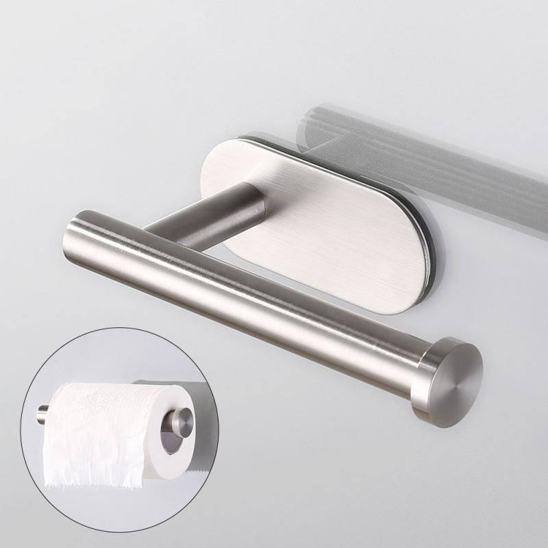 Rollo de papel de cocina de montaje en pared soporte de papel higiénico de acero inoxidable tissue toalla Rollo de papel de cocina de montaje en pared soporte de papel higiénico de acero inoxidable tissue toalla