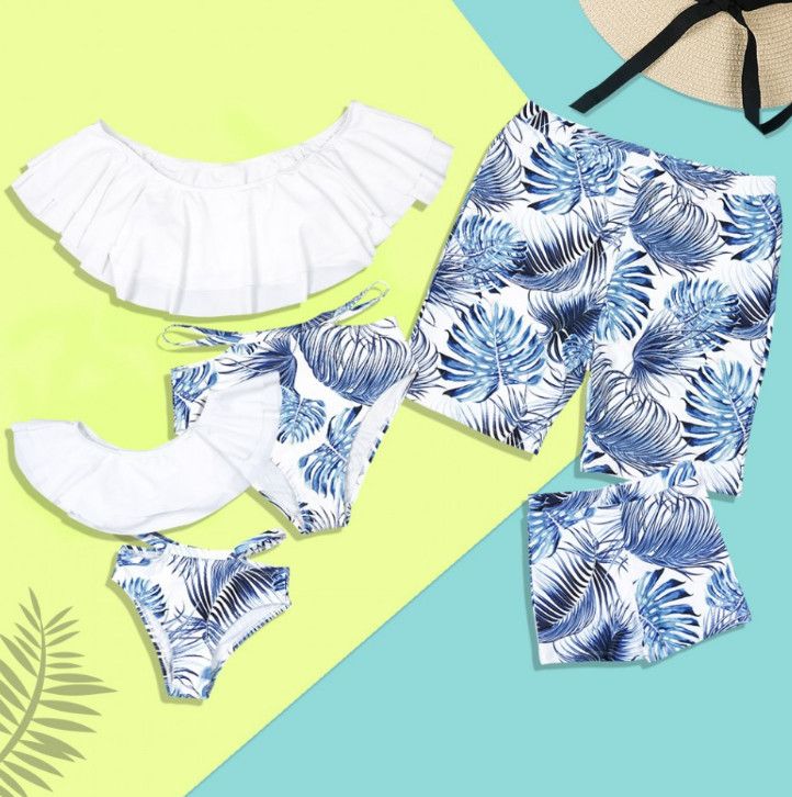 matching baby boy and girl swimsuits