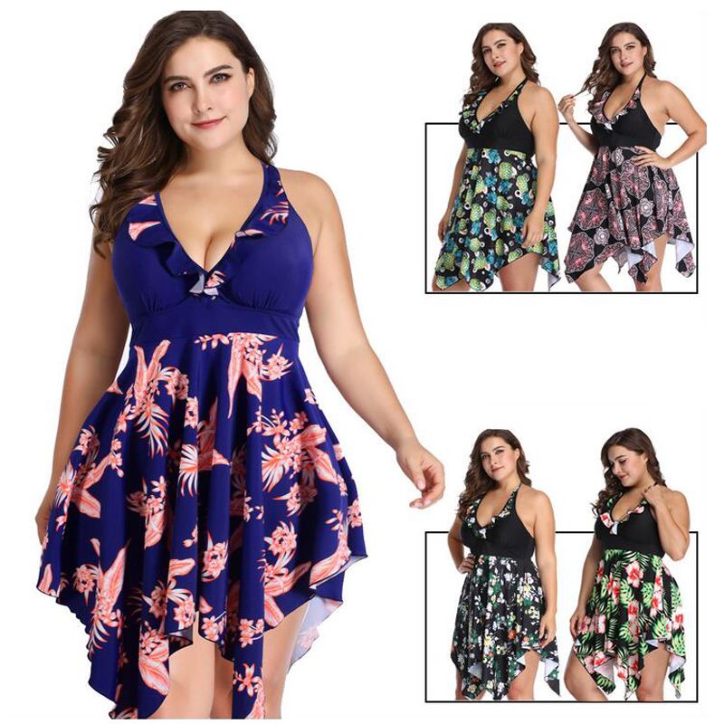 halter swim dress plus size