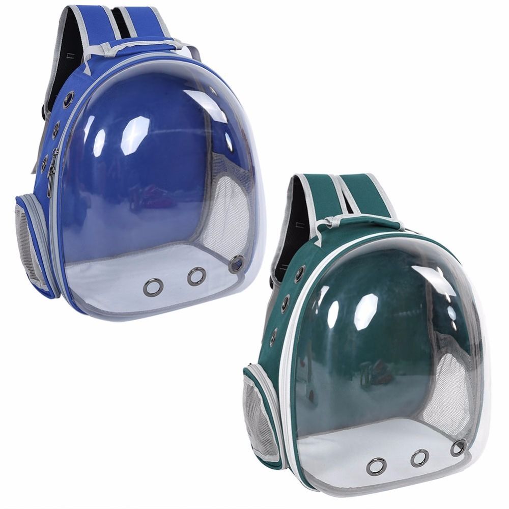 dog backpack with bubble