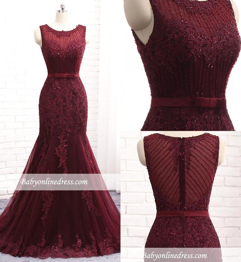 maroon beaded dress