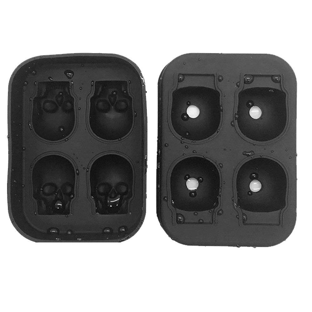 Skull Shaped Whisky Cocktail Ice Cubes Tray Silicone Mold Candy Ice Cream Mold Pudding Soap Ice Moulds Halloween gift Skull Shaped Whisky Cocktail Ice Cubes Tray Silicone Mold Candy Ice Cream Mold Pudding Soap Ice Moulds Halloween gift