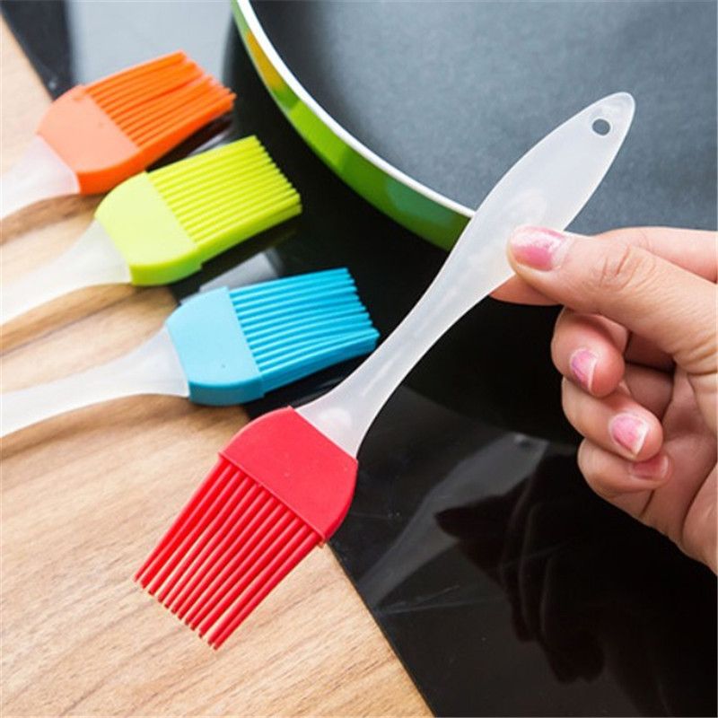 1pc Random Color Silicone Baking Tools, Including Pastry Brush, Basting  Brush, Temperature Resistant & Non-shedding Kitchen Baking Tools, Tart Brush