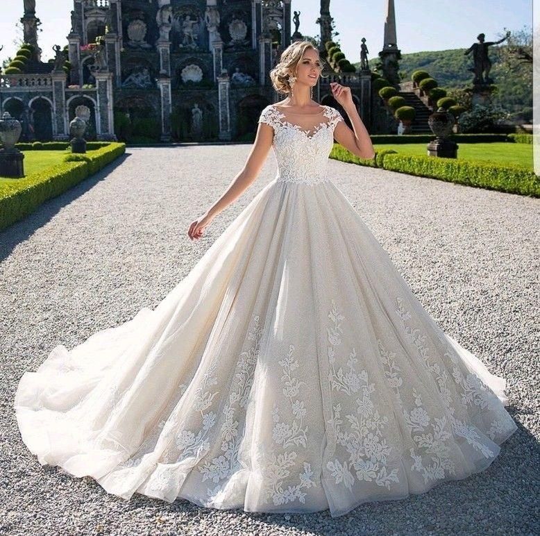 Vestidos de novia con cola corta Clearance