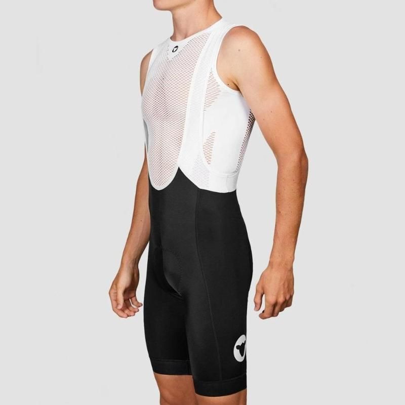 black bib shorts