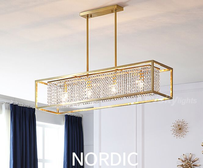 Modern Crystal Chandelier Kitchen Island Chandelier Lighting Living Room Ceiling Chandelier Dining Copper Luster Kitchen Fixture Myy Track Lighting Pendants Cheap Pendant Lights From Meilibaode2008 382 62 Dhgate Com