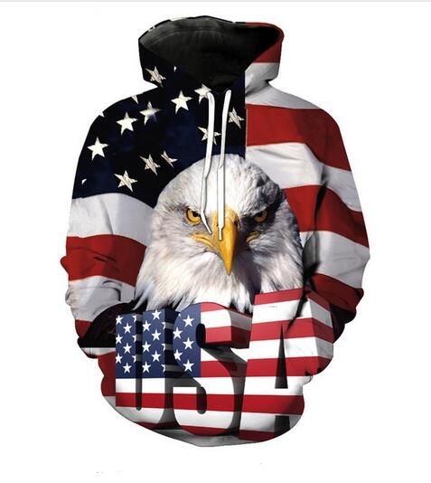 Unisex Águila Sudaderas Con Capucha De La Bandera Americana Sudadera Con  Capucha De Impresión 3D Hombres Mujeres Ropa Estilo Harajuku Pullover  Chaquetas Marca De Calidad Escudo YT0120 De 19,2 € | DHgate