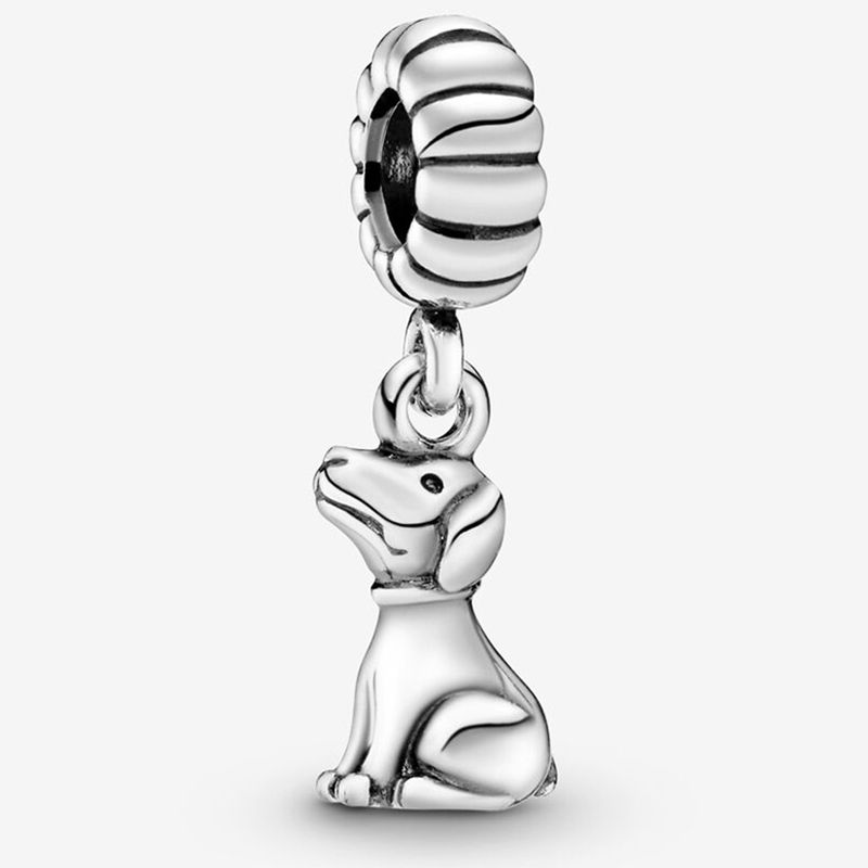 Joyería apta pulsera Pandora Charms zodiaco chino perro de esterlina 925 encantos europeos original collar de la colección de