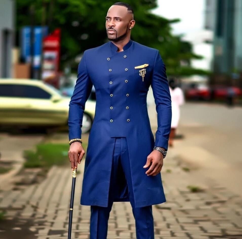 blue tailcoat suit