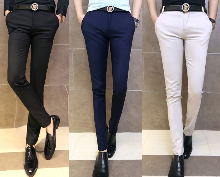 slim fit tapered trousers