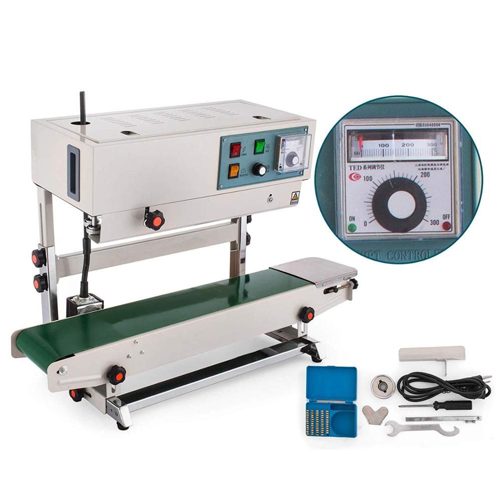 Continuous Bag Sealer Automatic Continuous Sealing Machine With Digital Temperature Control
