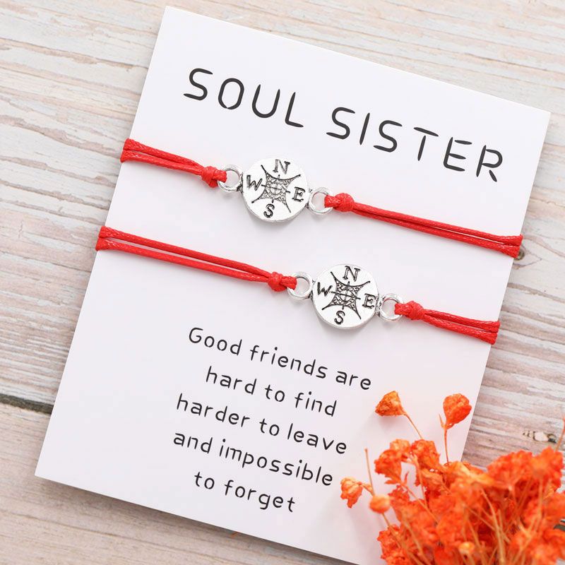 Uno para nosotros Amistad Pulsera amante mamá Bolsa De Regalo Y Caja de madre de San Valentín