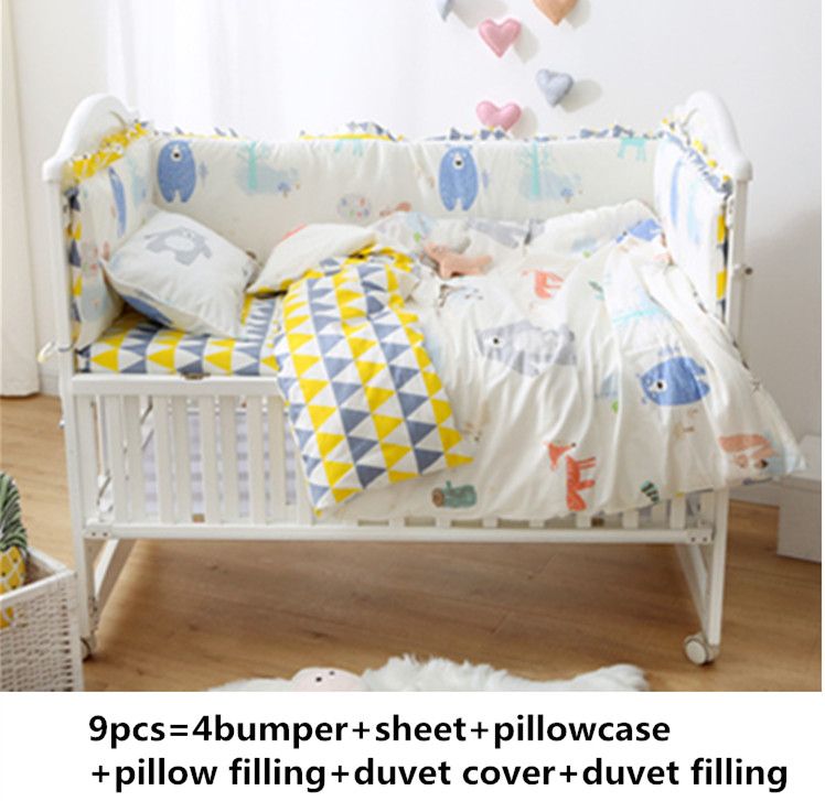 bear cot bedding