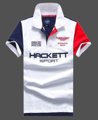 Compra Verano Delgado Hackett Que Compite Con Polos De Los Hombres De Manga  Corta Aston Martin HKT Camisa De Deporte Camiseta Casual Para Hombre GB PRO  Camisetas Hombre Blanca Barato | Entrega