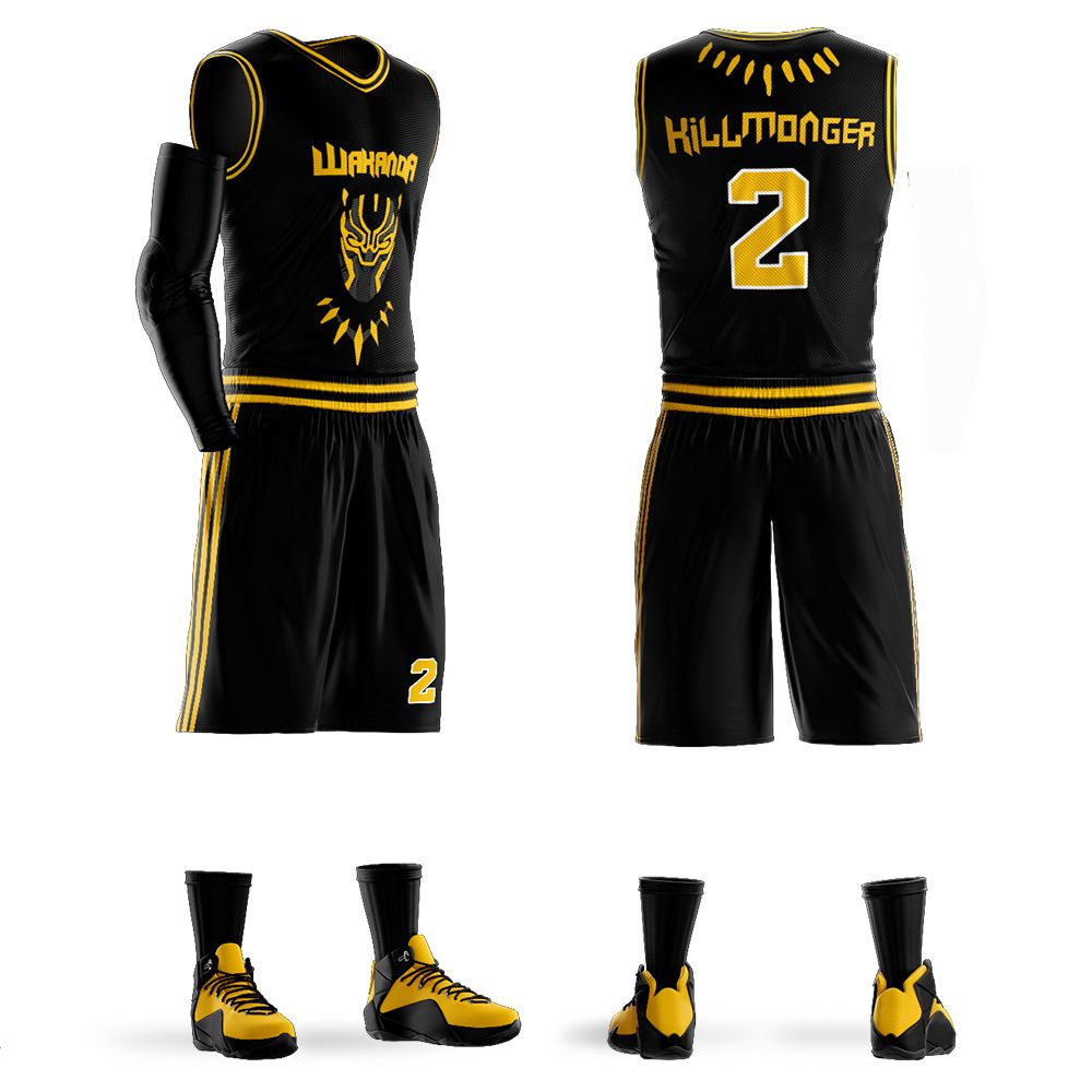 black panther basketball jersey