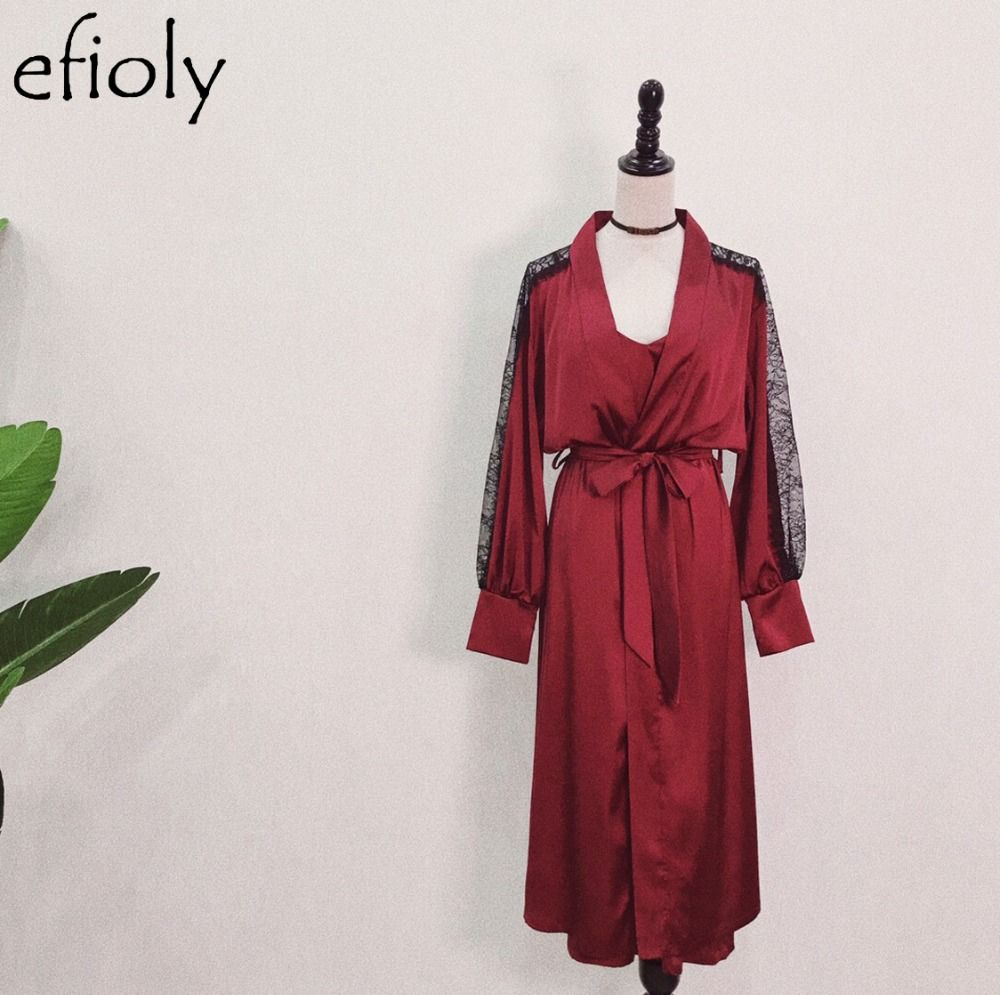 silk nightie and dressing gown