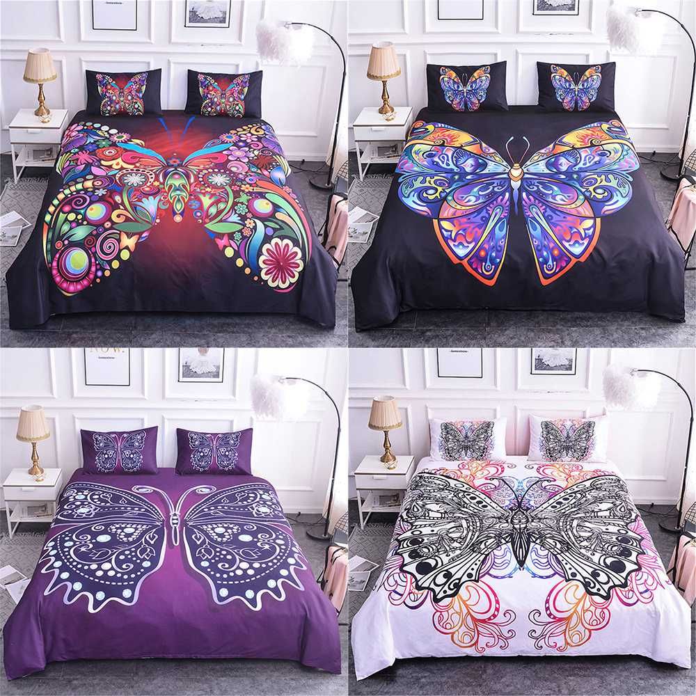 Homesky Butteryfly Bedding Set 3d King Size Queen Size Comforter