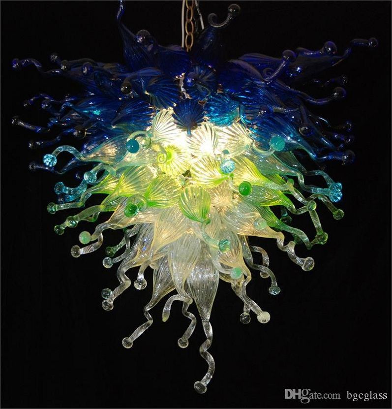 Wholesale Modern Art Decoration Glass Chandelier Light Chihuly Style