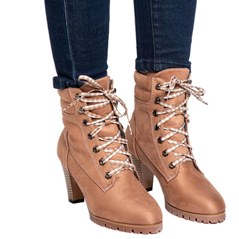 women's winter lace up ankle boots