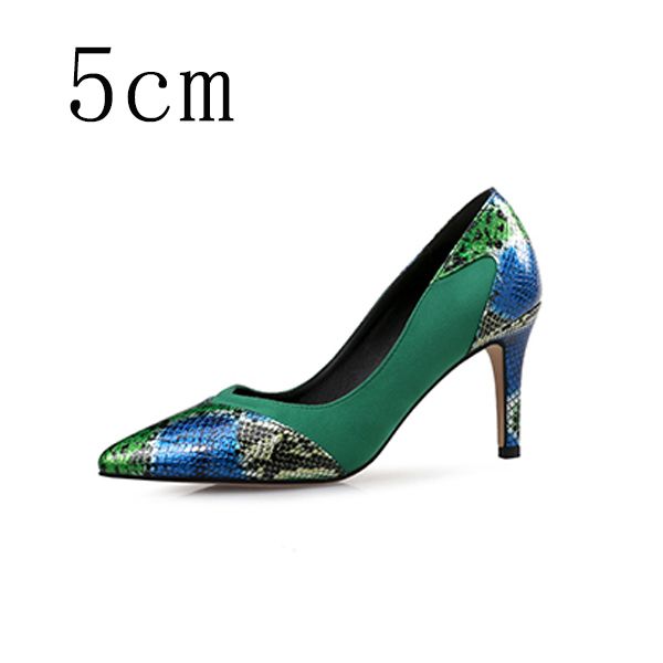 Green 5cm Pumps