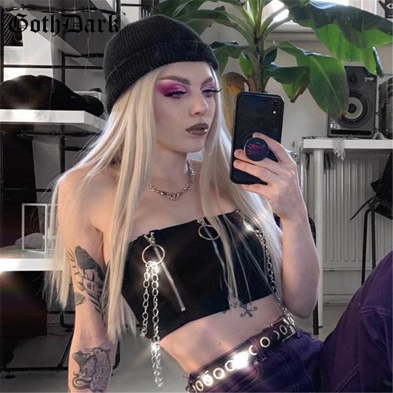21 Goth Dark Vintage Emo Gothic Crop Tops Harajuku Aesthetic Grunge Punk Camisole Backless Chain Spring Chic Goth Style Top V0409 From Huang01 10 07 Dhgate Com 21 Goth Dark Vintage Emo Gothic Crop Tops Harajuku Aesthetic Grunge Punk Camisole Backless Chain Spring Chic Goth Style Top V0409 From Huang01 10 07 Dhgate Com