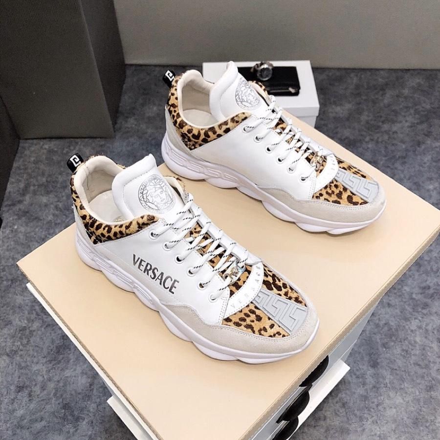 black and gold versace loafers